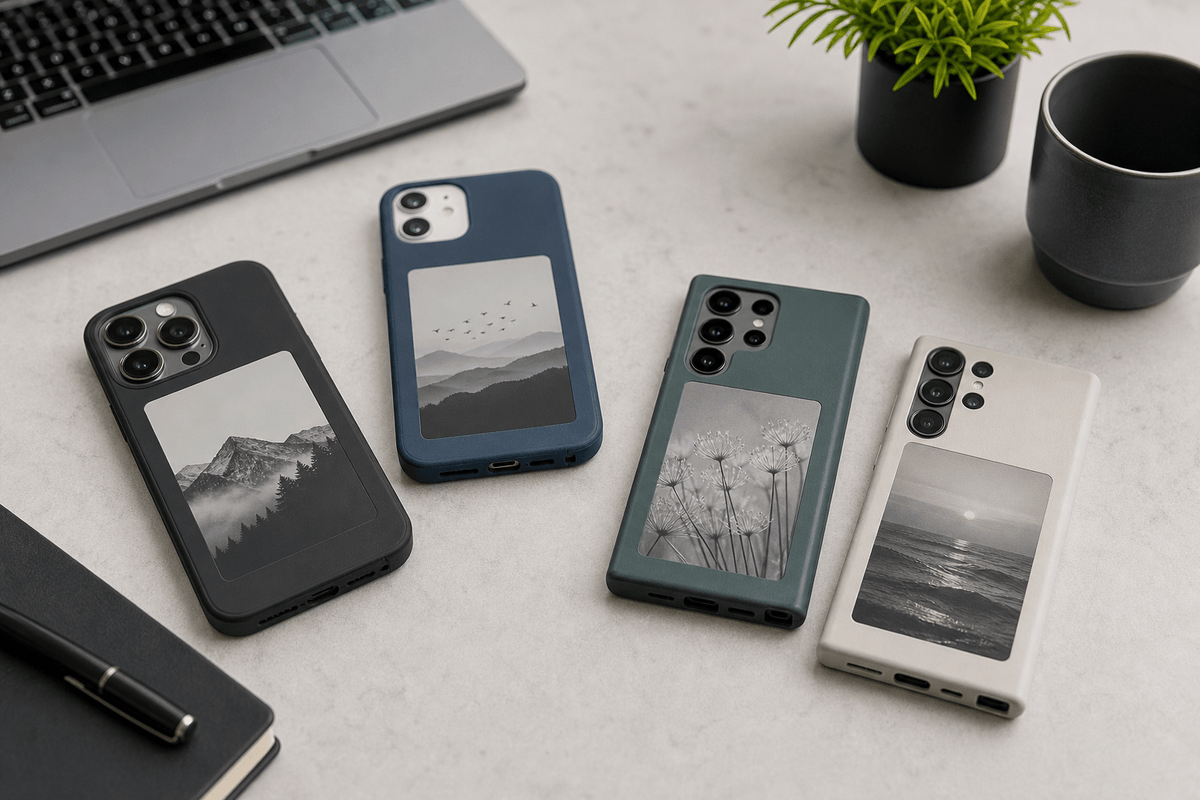 E Ink NFC Phone Cases for iPhone and Samsung - ShopTapEink.com