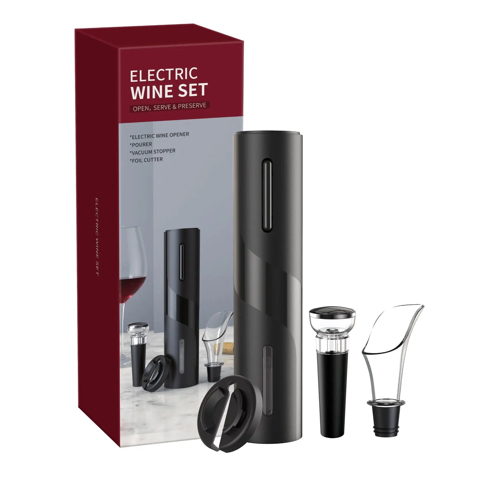 Electronic Bottle Opener Qier Plastic USB Rechargeable Wine Electric Electronic Bottle Opener - ShopTapEink.com