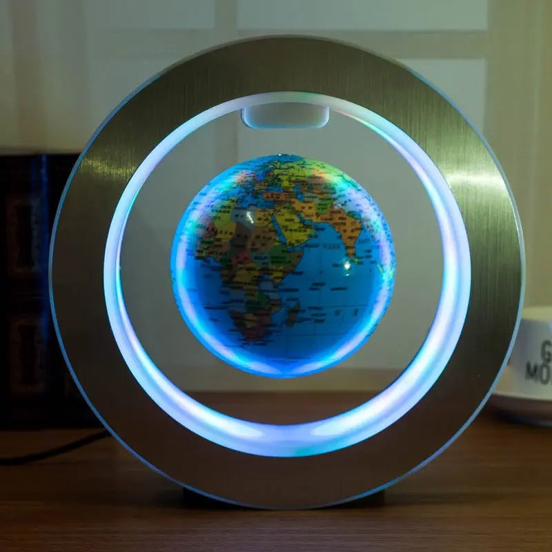 Round LED World Map Floating Globe Magnetic Levitation Light Anti Gravity Magic - ShopTapEink.com