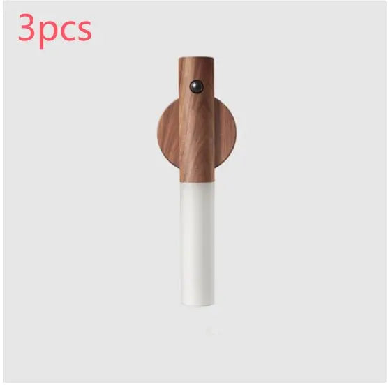 Auto LED USB Magnetic Wood Wireless Night Light Corridors Porch Lights - ShopTapEink.com