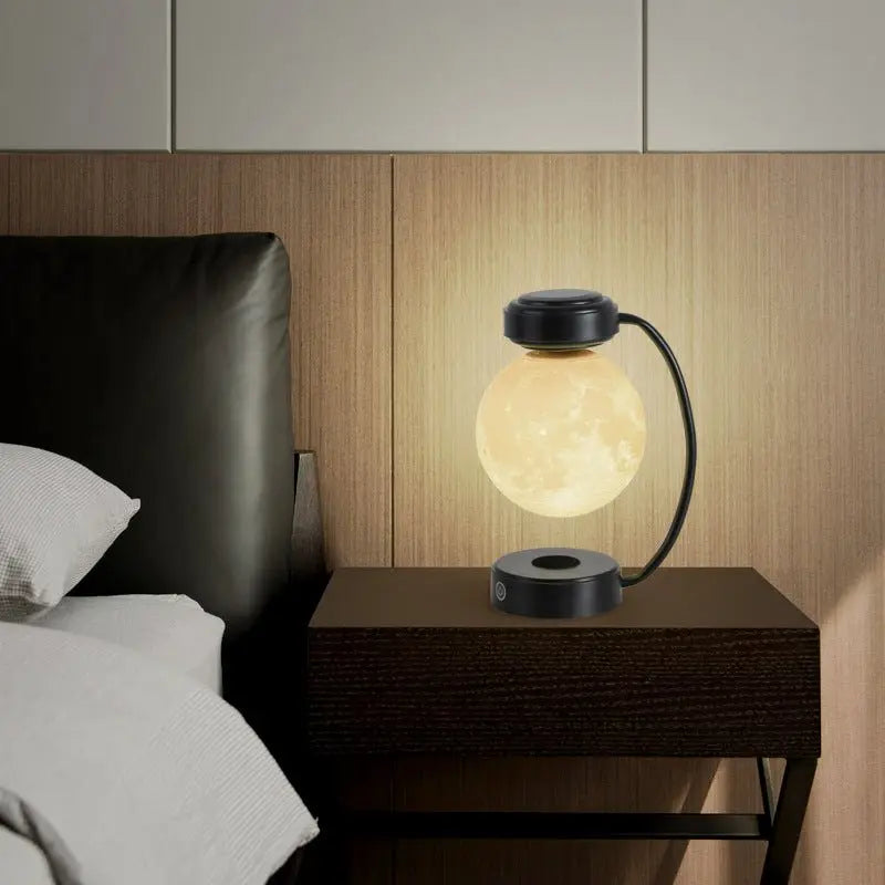 3D LED Moon Night Light Wireless Magnetic Levitating Rotating Floating Ball Lamp - ShopTapEink.com