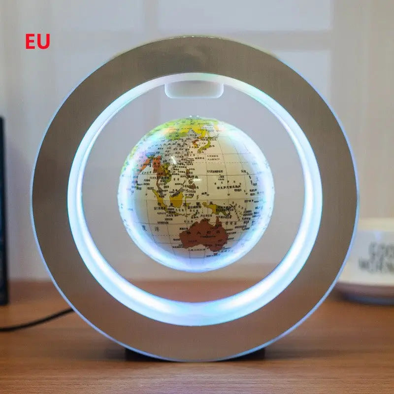 Round LED World Map Floating Globe Magnetic Levitation Light Anti Gravity Magic - ShopTapEink.com