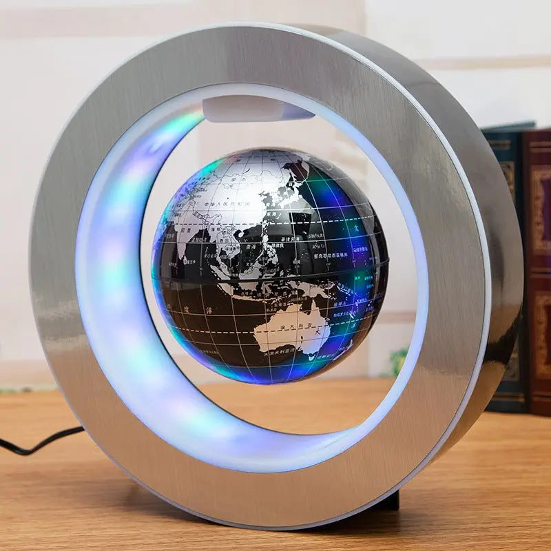 Round LED World Map Floating Globe Magnetic Levitation Light Anti Gravity Magic - ShopTapEink.com