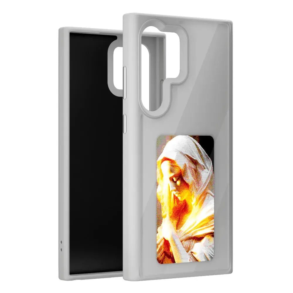 Luxury DIY Smart NFC Ink Screen Phone Case for Galaxy S24 Ultra S24 Plus S23 - ShopTapEink.com