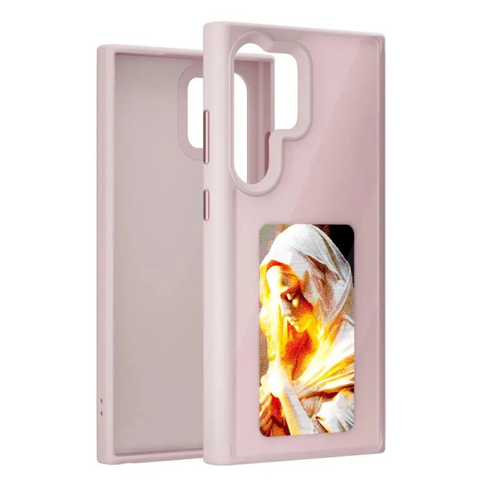 Luxury DIY Smart NFC Ink Screen Phone Case for Galaxy S24 Ultra S24 Plus S23 - ShopTapEink.com