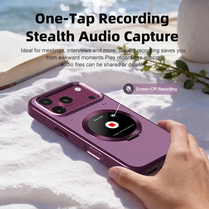 Smart Display Case for iPhone 18 Pro Max – Custom Photos & Videos on the Back